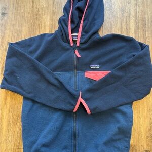 Patagonia Navy and Red Fleece Jacket